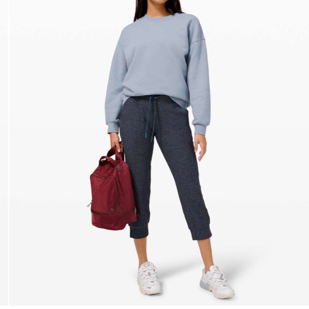 🆕 Lululemon Ready to Rulu Crop Heathered Blue Submarine Joggers Pants